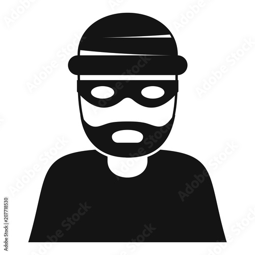 Thief icon. Simple illustration of thief vector icon for web design isolated on white background