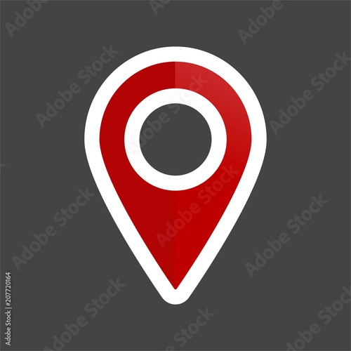 Vector colored sticker image positioning on the map. Mark icon. Red icon location drop pin Free Download Vector colored sticker image positioning on the map. Mark icon. Red icon location drop pin - GFXLoad