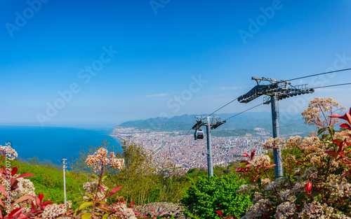 The cityscape of Ordu from the balcony of Boztepe photo