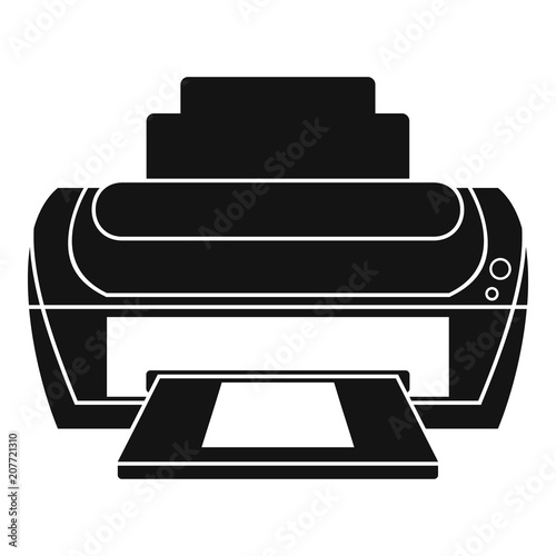 Photo printer icon. Simple illustration of photo printer vector icon for web design isolated on white background