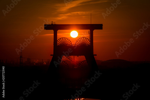 Sonnenuntergang an der Zeche