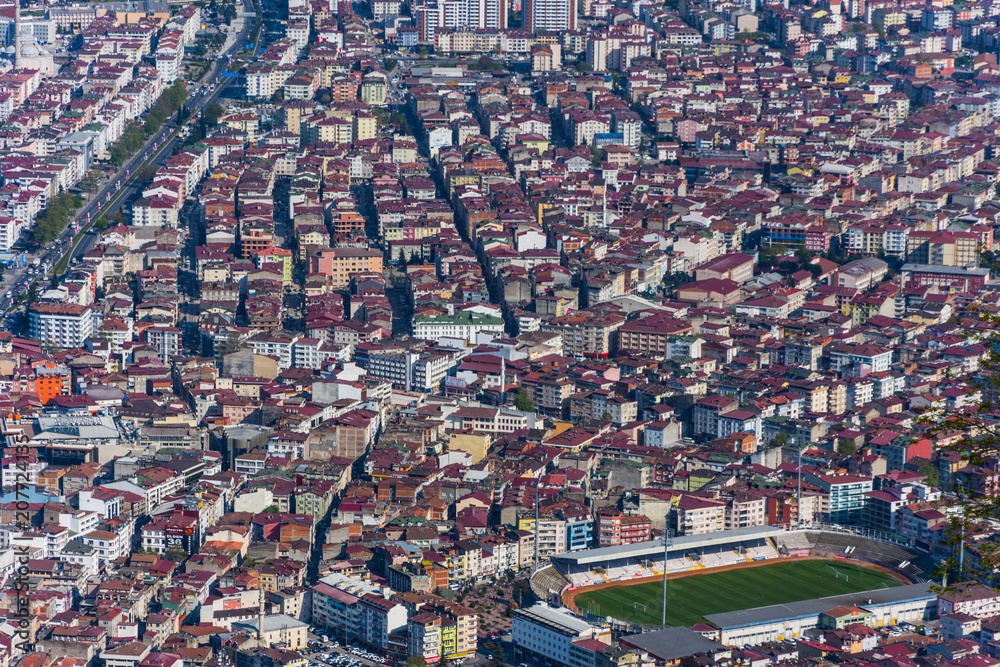 The cityscape of Ordu