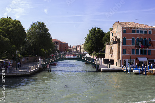 Water street in Venice, Italy