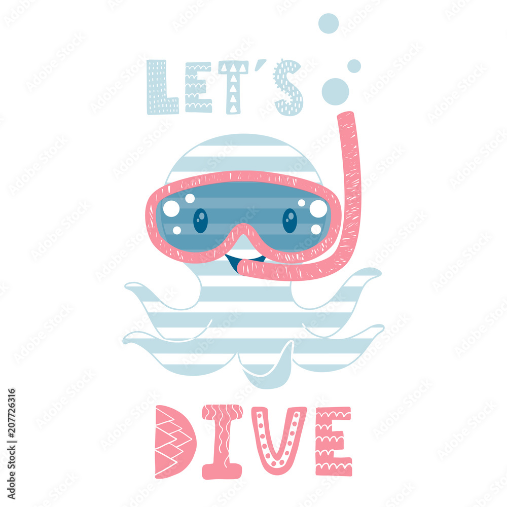 Octopus cute print Octopus cute print