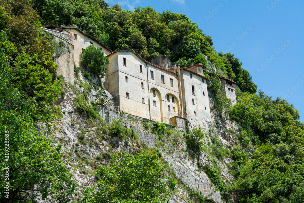 Greccio, Italy.  hermitage shrine erected by St. Francis of Assisi
