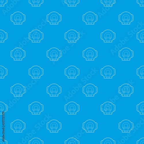Tomograph pattern vector seamless blue repeat for any use