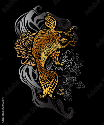 koi carp tatoo