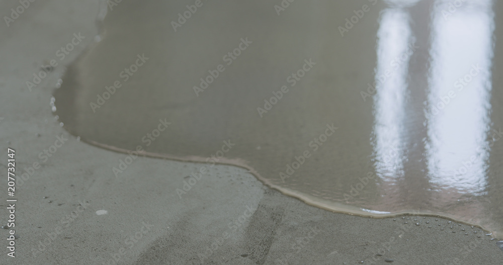 Obraz premium leveling floor with self leveling wet floor