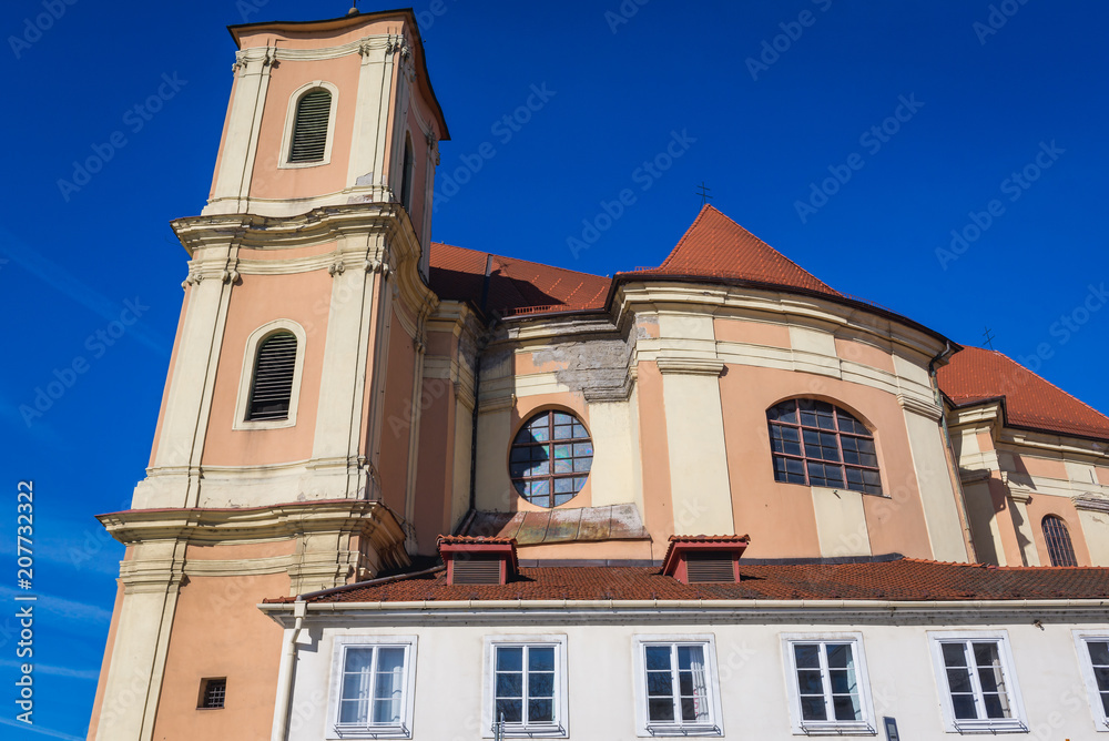 So called Trinitarian Church in historic part of Bratislava city, Slovakia