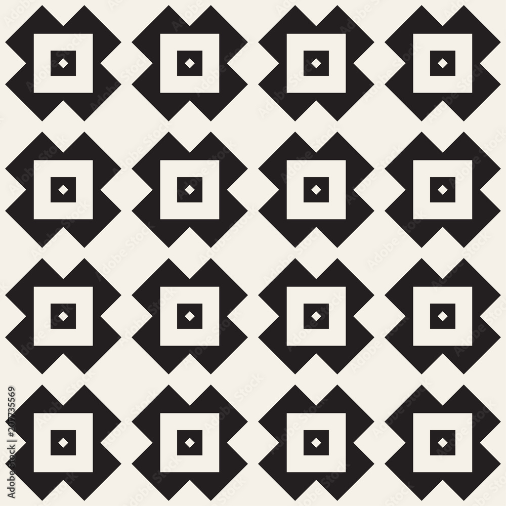 Fototapeta premium Seamless surface geometric design. Repeating tiles ornament background. Vector shapes pattern