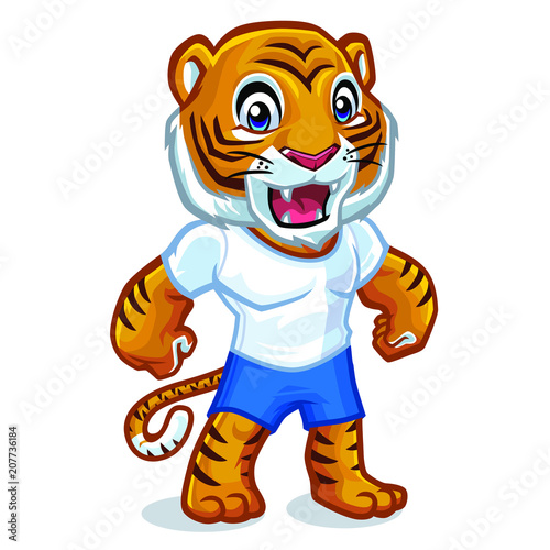 Tiger Mascot Design Vector