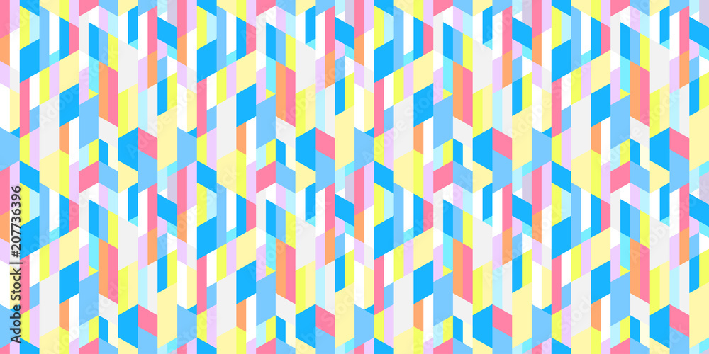 Multicolored pattern. Seamless striped background with segments. Geometric wallpaper of the surface Multicolored pattern. Seamless striped background with segments. Geometric wallpaper of the surface