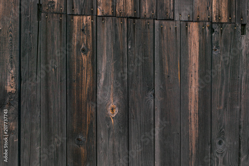 Vertical texture of old wooden planks. Rustic background