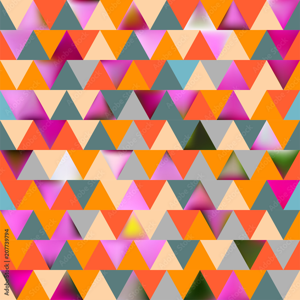 Triangles. Geometric. Angles. Seamless pattern. Abstract background. Vector illustration. Color. Triangles. Geometric. Angles. Seamless pattern. Abstract background. Vector illustration. Color.