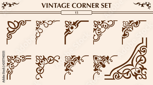 Vintage corner set