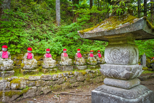 Narabi Jizo statues, Nikko, Japan photo