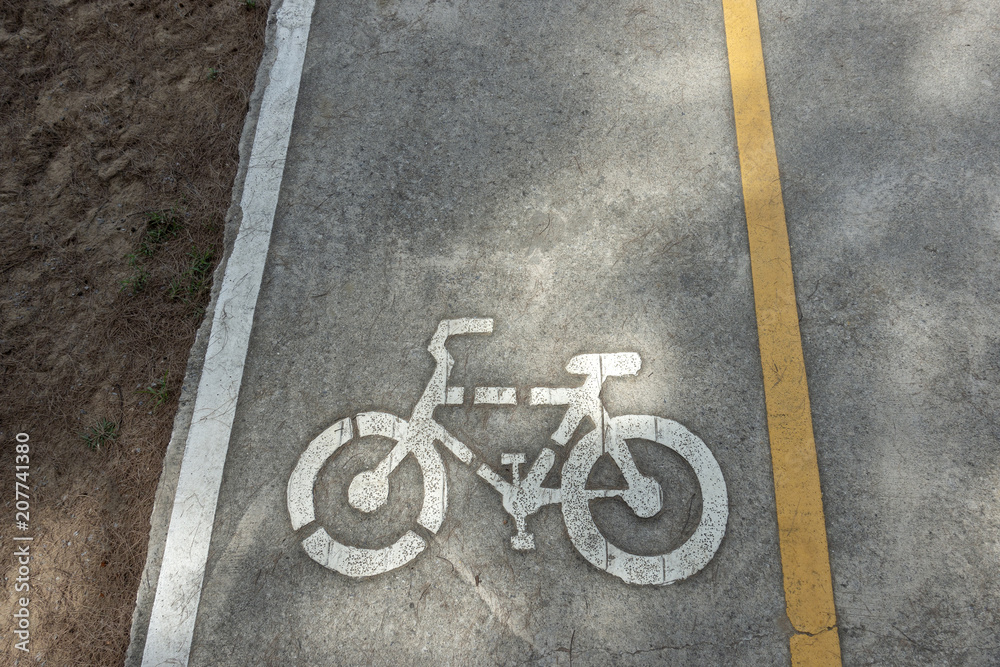 Bike lane sign / road sign Bike lane sign / road sign