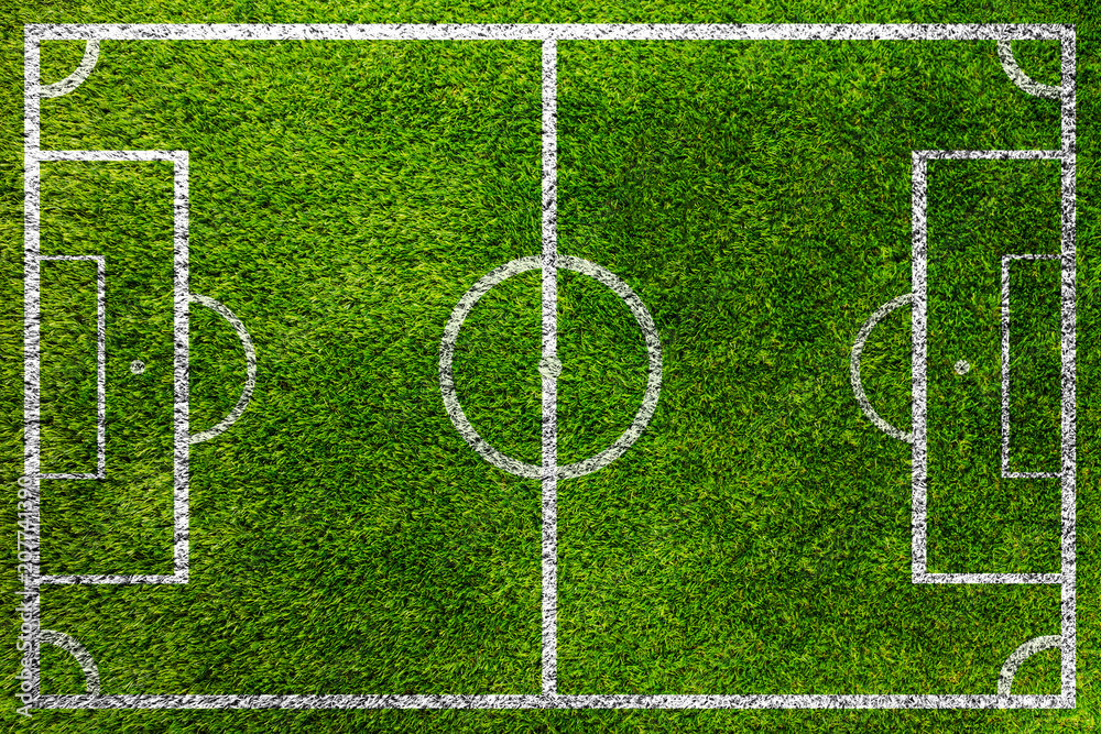 Obraz premium Fußball Spielfeld Hintergrund (rasen)