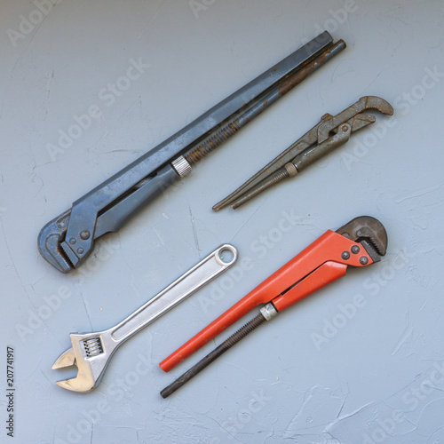 set of adjustable wrenches