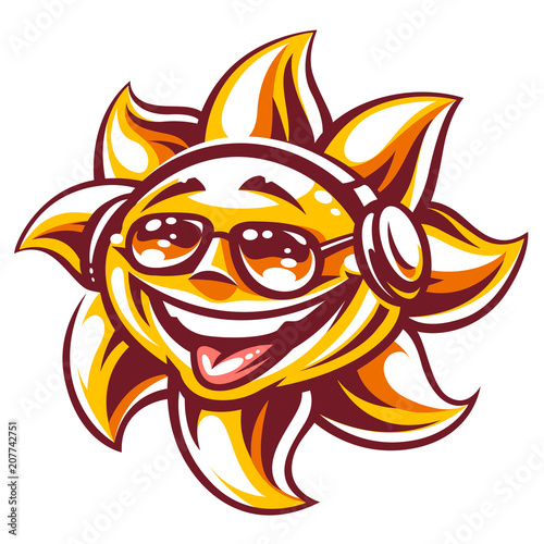 Vector Summer Party Sun