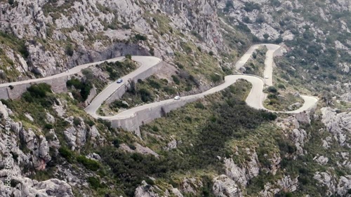 Serpentines road, direction sa calobra, mallorca
