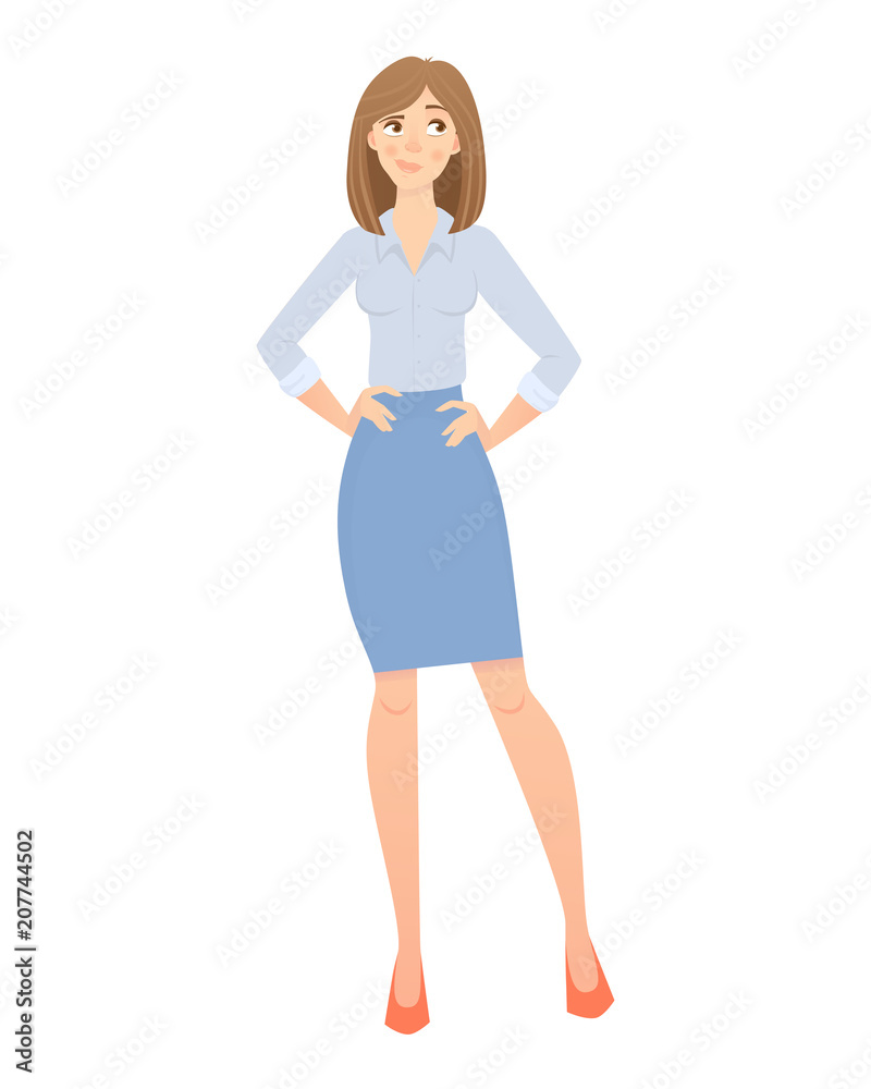 Fototapeta premium business woman isolated