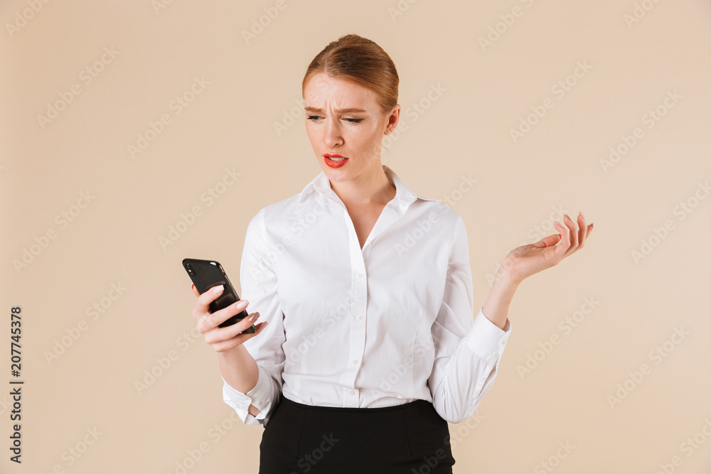Portrait of a confused businesswoman Portrait of a confused businesswoman