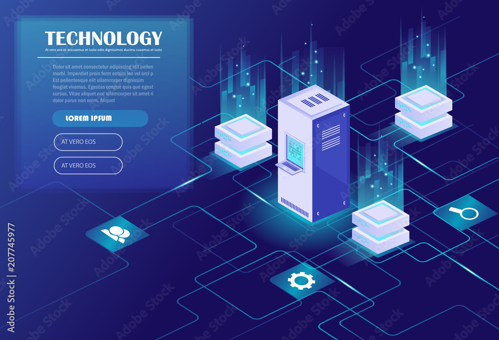 Data processing Stock Vector | Adobe Stock
