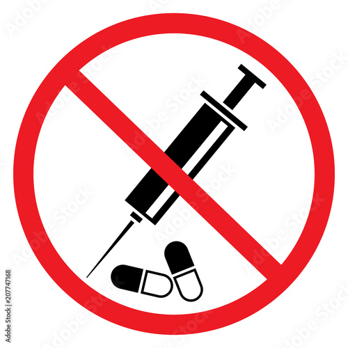 prohibited items drugs stimulants or psychotropic substances vector icons