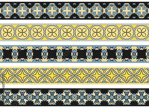 Seamless decorative borders