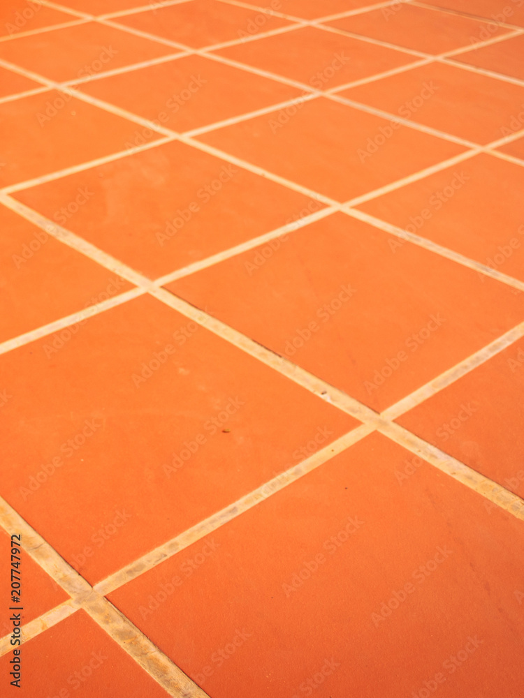 Brick pavement seamless texture orange