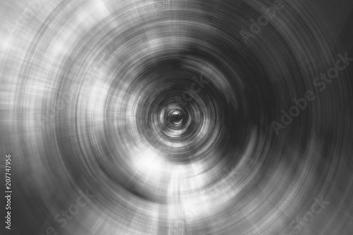 black and white radial background of motion blur