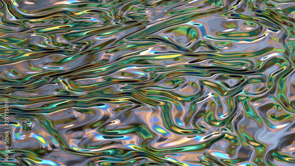 Abstract digital wave. Sci-Fi holographic foil background Abstract digital wave. Sci-Fi holographic foil background