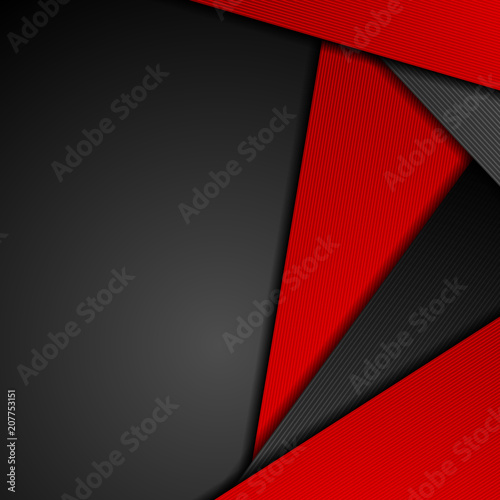 Red black tech concept abstract background