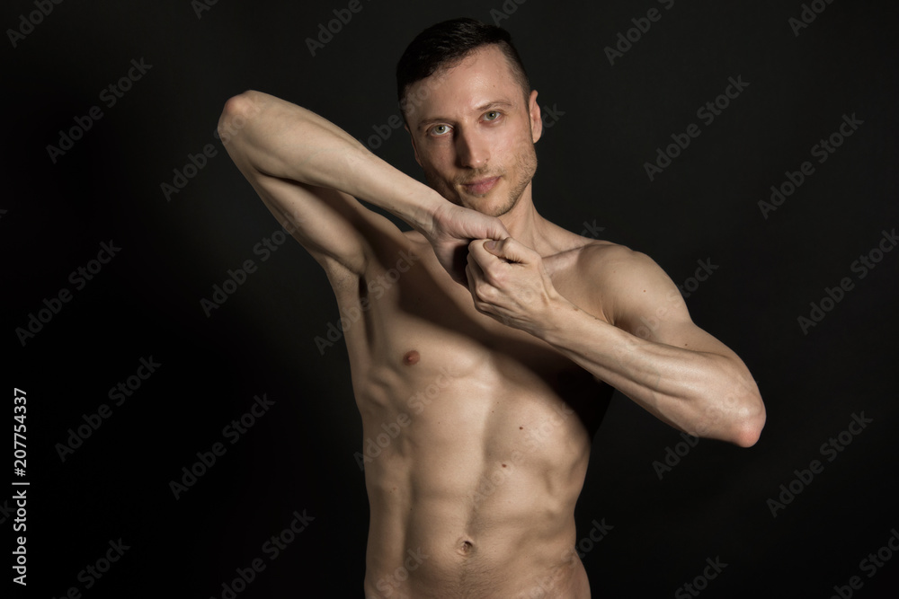 Fototapeta premium Force. Adult sexy man. 