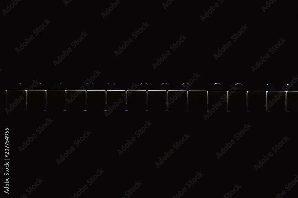 Obraz premium Shapes of piano keys
