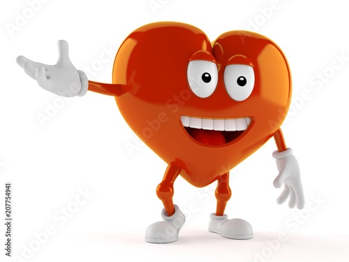 Bild auf Leinwand Heart character