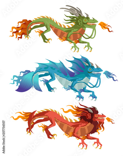 elements chinese dragons