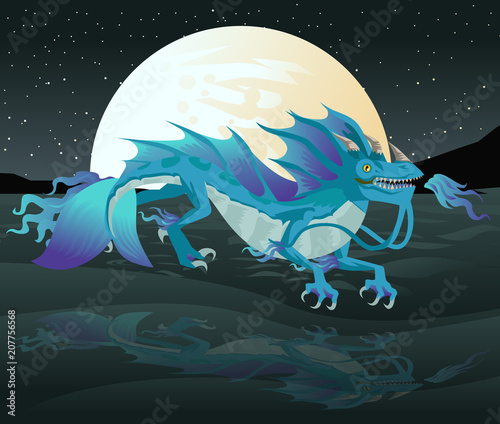 sea water chinese dragon
