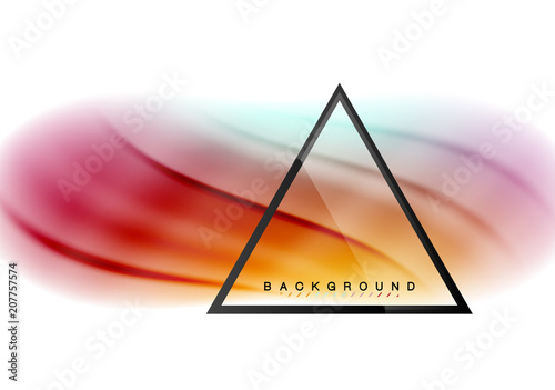 Swirl fluid flowing colors motion effect, holographic abstract background © antishock