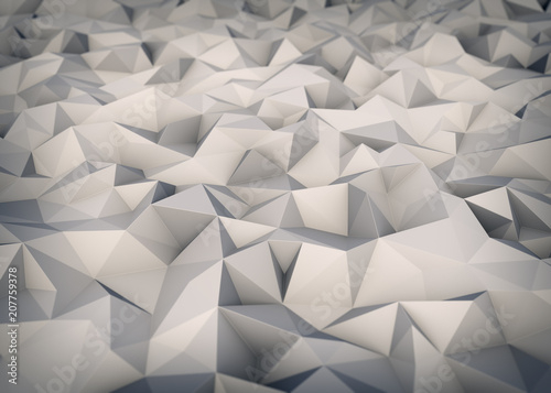 Triangle Polygon White Surface Geometric Background