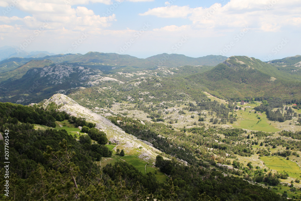 A view from Lovcen mountain, Kotor, Montenegro A view from Lovcen mountain, Kotor, Montenegro