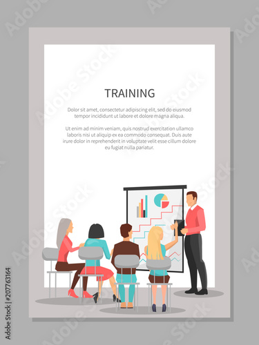 Training Poster with People at Business Meeting
