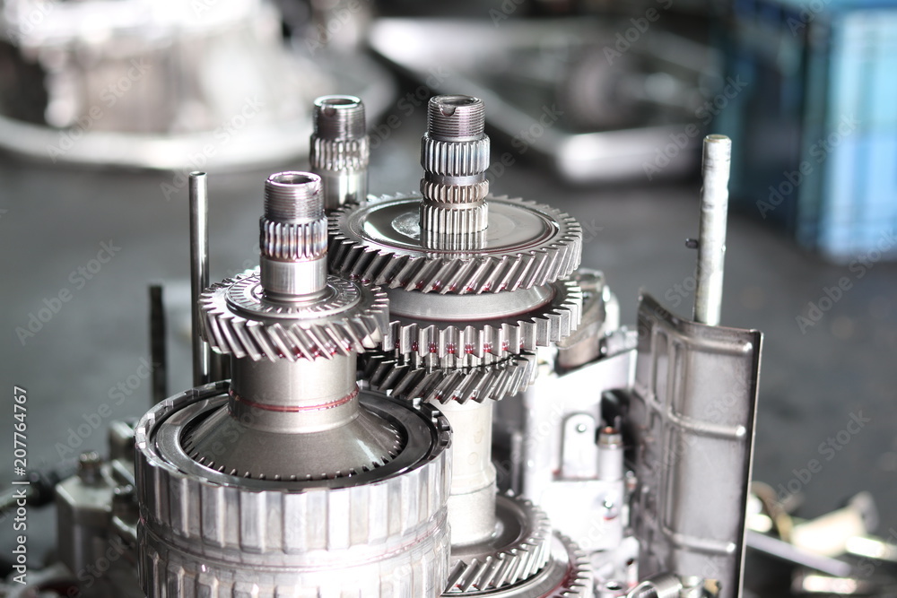 The Gear parts from car transmission The Gear parts from car transmission