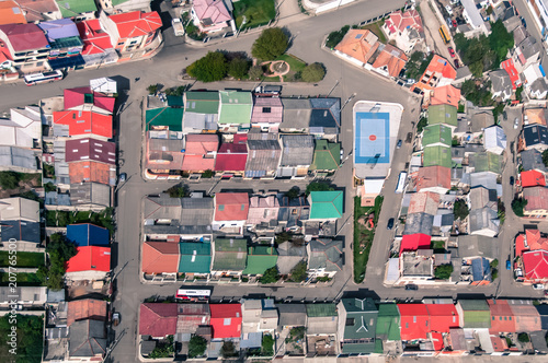 Town of Paute, South Ecuador, aerial view photo