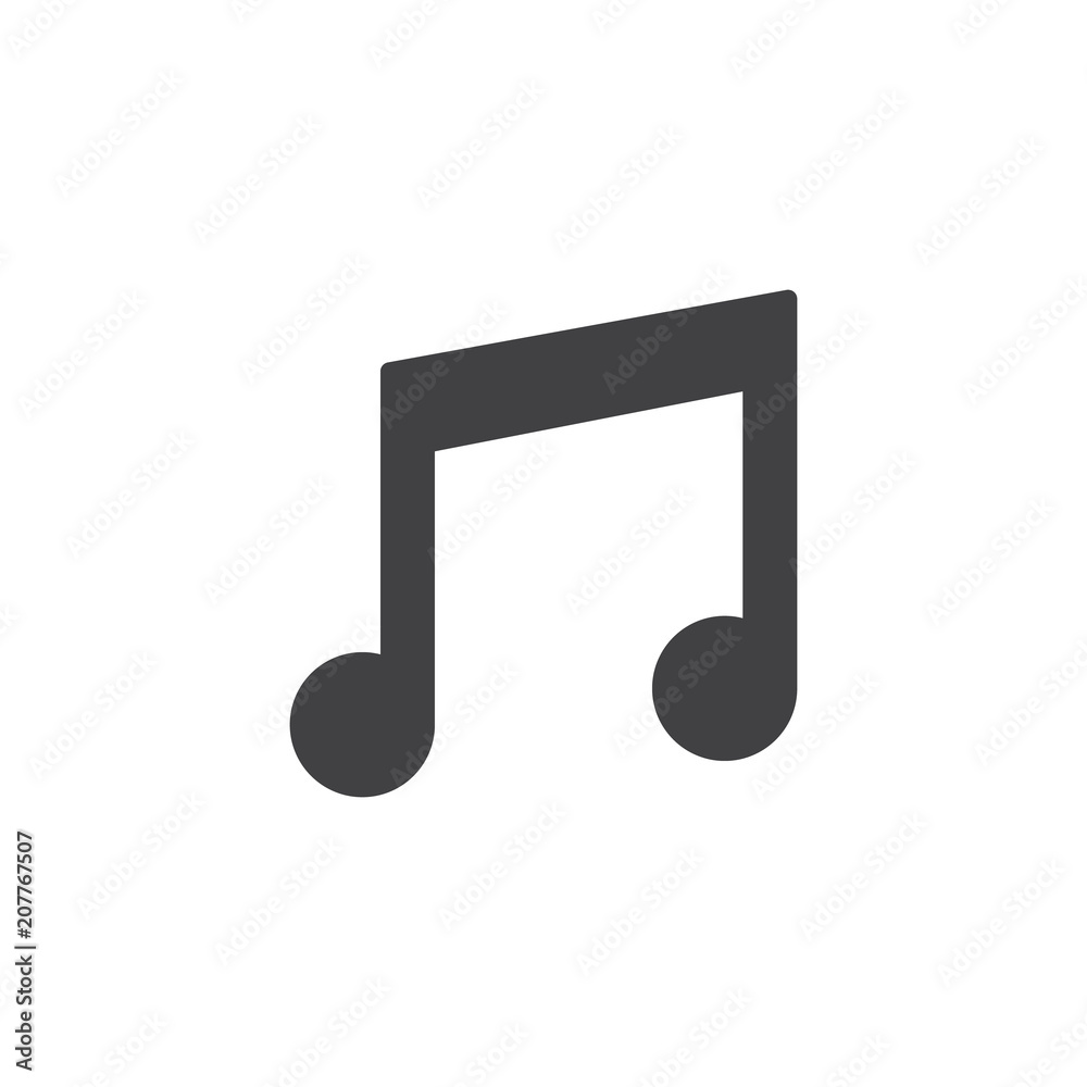 Music note vector icon. filled flat sign for mobile concept and web design. Melody simple solid icon. Symbol, logo illustration. Pixel perfect vector graphics Music note vector icon. filled flat sign for mobile concept and web design. Melody simple solid icon. Symbol, logo illustration. Pixel perfect vector graphics
