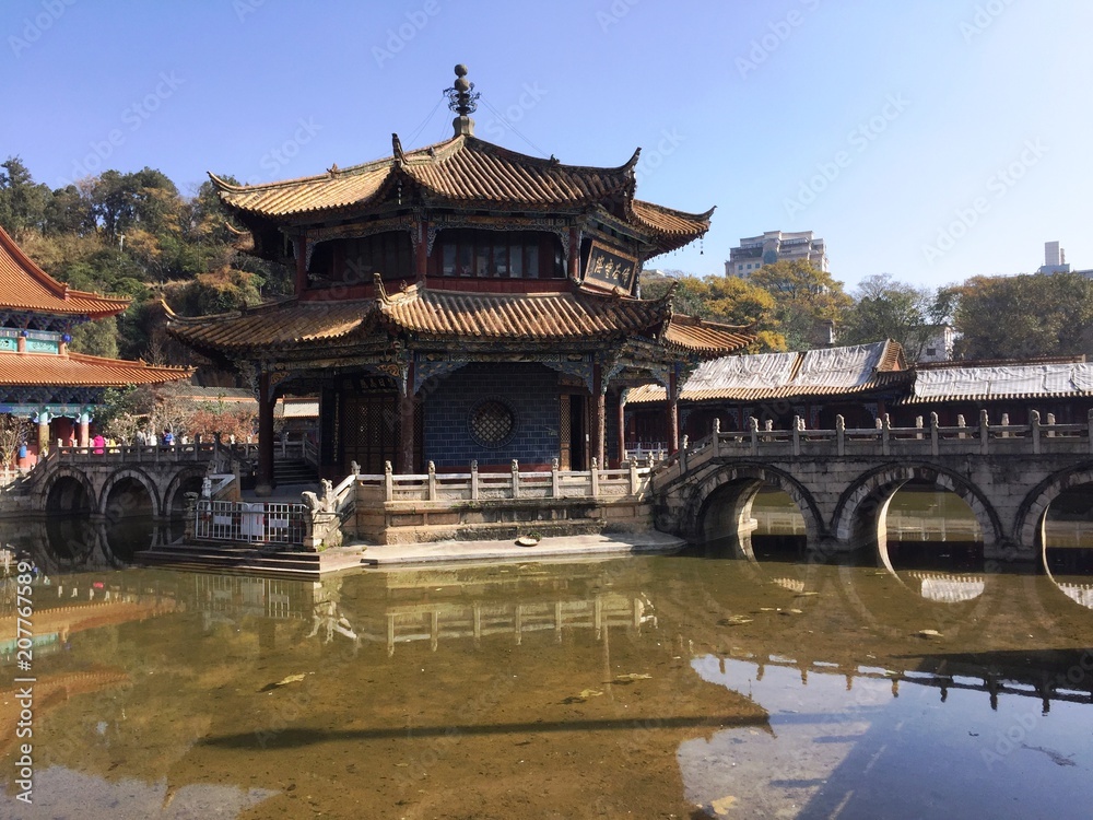 View of Yuantong Temple (Kunming, Yunnan, China)
