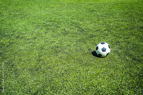 soccer ball on soccer field conner © octofocus
