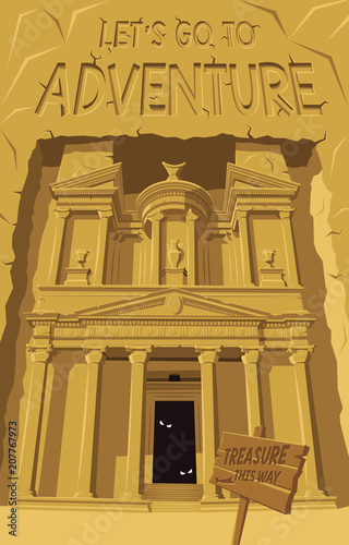 Let's go to Adventure in Petra Ancient temple