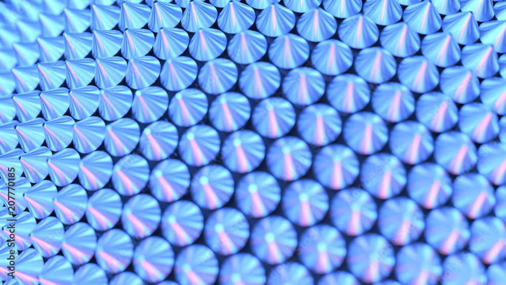 Abstract spikes metal  background. BDSM planet
